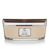 WoodWick Ellipse Scented Candle | Vanilla Bean | with Crackling Wick | Burn Time: Up to 50 Hours