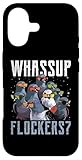 Whassup Flockers Pigeon Shirt Bird Homing Pigeon Racing Case for iPhone 17