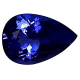 3.48 ct AIG CERTIFIED AAAA+ GRADE PEAR CUT (12 x 8 mm) TANZANIAN D BLOCK TANZANITE GENUINE AND NATURAL LOOSE GEMSTONE