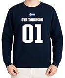 WriteFusion GYN Tønikson 01 Island Flag Funny Viking Fun Motif with Nordic Humour Jumper, navy blue, 3XL