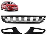 ROBUST Front Bumper Lower Center Grille Full Set for Volkswagen Polo 6R0853677 6R0853677A9B9 6R0853665D 6R0853666D 2009-2014