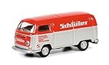Schuco 452650700 VW T2a Schlüter Box Truck Model Car 1:87 Scale Red/Silver