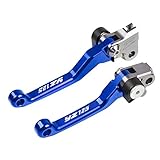VSKTE Motorcycle Accessories Brake Clutch Lever Pivot Lever Dirt Bike Motocross Fit FOR YAMAHA YZ125 1989 1990 1991-1995 YZ 125 2001-2014 Folding Snap Lever (Color : Ivory)
