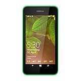 Nokia Lumia 530 Smartphone with Case (10.2 cm (4 Inches), Dual SIM, 1.2 GHz Snapdragon Quad-Core Processor, 512 MB RAM, 5 Megapixel Camera, Bluetooth, USB 2.0, Win 8) Green
