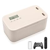 Neulriscn Safe Timed Lock Box, Phone Lock Box with Timer, Unplug from Phones, Video Games, Social Media, Snacks & Cravings, Self-Control Timer Locker Lockable Storage Boxes for Better Habits, Beige