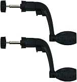 2Pcs Black Fishing Reel Handles Universal Fishing Reel Handles Replacement Grip Parts Reel Care Fishing Accessories
