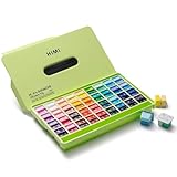 HIMI Twin Cup Jelly Gouache Paint Set, 72 Colors 12g, Jelly Cup Design, Non Toxic Paint for Canvas and Paper, Art Supplies for Professionals