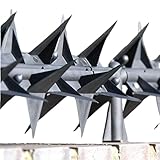 Stegastrip® FENCE & WALL SPIKES - 2.5m + Posts - Security Anti-Climb Deterrent for Cats, Foxes, Birds & Intruders – Plastic Fence Toppers, Weatherproof & UV Resistant, 60mm High Spikes, Made in the UK