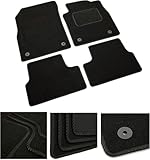 DB Bespoke - Tailored Car Mats - Compatible with BMW Mini Clubman 2015-2020 - Black Carpet - Non-Slip Carpet Mat - 4 pc Complete Car Floor Mats with 4 clips - Black
