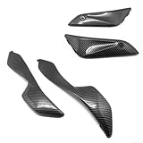 4X Carbon Fiber Tank Side Fairing Panels for Honda CBR1000RR 2004 2007, Racing Look