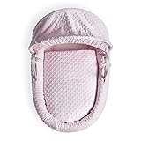 Clair de Lune Dimple Moses Basket Bedding Set (Basket NOT Included) - Pink