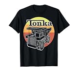 Tonka Retro Sunset Stripe Vintage Truck Logo T-Shirt