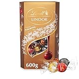 Lindt Lindor Assorted Chocolate Truffles – 600g Box (Approx. 48 Balls) – Smooth Filling – Halloween Treat, Christmas, Gift, Birthday, Congratulations
