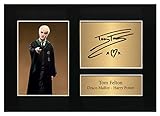 Zulu Image Tom Felton Draco Malfoy Harry Potter Signed Memorabilia A4 Printed Autograph Photo Reproduction Print Picture Display No108, Black