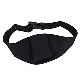 MILISTEN Microphone Belt Vertical Mic Transmitter Carrier Bag Pouch for Fitness Instructors Teacher Singer Speaker Theatre Black