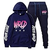 Mens Tracksuit Set, R I P Rapper Hoodies Suit Sweatshirts Trousers 2Pcs Men Women Slim Fit Hoodie & Joggers