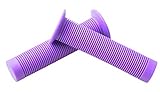 X Rated PURPLE BIKE HANDLEBAR GRIPS RIBBED, SOFT FEEL, 135mm LONG FOR 22.2mm CYCLE HANDLEBARS, SUIT ALL BIKES INCL ADULT JUNIOR BICYCLES & BMX