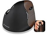 Evoluent Right Handed Small Wireless Vertical Mouse, brown, VMOUS4WRSHY