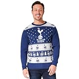 Tottenham Hotspur FC Christmas Jumpers for Men Teenagers Warm Cosy Football Xmas Jumper M-3XL - Spurs Gifts for Men (Blue, 3XL)
