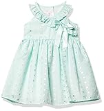 Bonnie Jean Girls' Sleeveless Sundress Casual Dress, Aqua, 4 Years