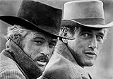 Butch Casidy & Sundance Kid A4 Unframed Black and White Old Classic Vintage American Western Film Cinema Movie Star Poster Famous Picture Bedroom Artwork Print Photo Wall Decoration Reprint