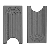 Volminex Diatomite Faucet Mat for Kitchen Sink, Stone Sink Splash Guard Mat, Fast Drying Stone Handle Drip Catcher Tray, Faucet Splash Guard (Grey, 15.7" x 3.9")