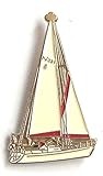 Metal Enamel Pin Badge Sea Ship Sail Boat Sailing Yacht