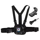 Suptig Chest Mount, Adjustable Chest Strap, Breathable Material for Gopro Hero 13 Hero 12 Hero 11 Hero 10 Hero 9 Hero 8 Hero 7 Hero 5 Hero 4 Hero 3, AKASO, DJI osmo and More Action Cameras