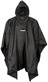 Snugpak Insulated Poncho Liner WGTE - Lightweight, Waterproof with Adjustable Hood - Polyester Camping Poncho Liner with Micro Diamond Fabric - Black