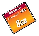 Transcend 8GB CompactFlash 133 Memory Card (CF Card) Up to 50/20 MB/s, Supports Ultra DMA transfer mode 4 with MLC NAND Flash appropriate for entry-level DSLRs TS8GCF133