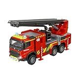 Majorette Grand Series SOS FMX Fire Ladder Die-Cast Fire Engine - 1:43 Scale - Batteries Included