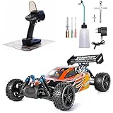 RC Buggy, 70KM/H Fast Petrol Engine Racing Car RC Vehicle Nitro Gas Power Rc Car 72CC Oil-powered RC Truck, 4WD Two Speed Off Road Truck