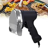 Electric Kebab Slicer, Handheld Electric Kebab Meat Slicer 80w 3000rpm, Adjustable Cutting Thickness with 0-8mm, Electric Knife for Home Roast Meat Shops and Restaurants