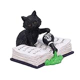 Nemesis Now Mischievous Feline Cat Figurine, Black, 10.5cm