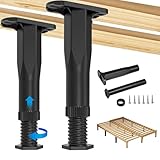 Donmnemb 2pcs Adjustable Height Center Support for Bed Frame, Bed Support Legs, Bed Frame Center Support for Furniture (2Pcs, 18-34 cm)
