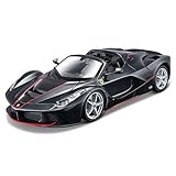 Maisto FERRARI LA FERRARI APERTA Build-It-Yourself Die-Cast Model Car Kit - 1:24 Scale, Black