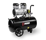 Bimson Power Air Compressor, Low Noise, 50 Litre Tank Capacity, 116 PSI, Oil Free Air Compressor, 230V, Lightweight, Portable, 2 Year Warranty Ideal for DIY, Workshop, Tradespeople