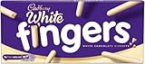 Cadbury White Chocolate Fingers Biscuits, Crunchy Biscuits Covered in Smooth White Chocolate, 114 g (Pack of 1)
