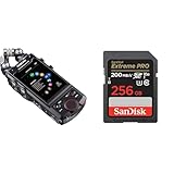 TASCAM Portacapture X8 - Portable 6+2-Track High-Resolution 32-bit float/192-kHz Recorder, usb2.0 & SanDisk 256GB Extreme PRO SDXC card + RescuePRO Deluxe, up to 200MB/s, UHS-I, Class 10, U3, V30