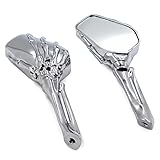 Motorcycle For For Ninja VN 750 800 900 1500 1600 Claw Skull Skeleton Hand Mirror Parts