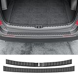 powoq 2PCS Rear Bumper Protector Compatible with 2019-2024 Toyota RAV4 Trunk Sill Cover Protector Replacement for 2019-2024 Toyota RAV4 Accessories