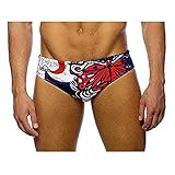Turbo Maon Flag Swim Diaper, Rouge/Marin, X-Large