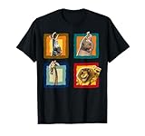 Madagascar Group Shot Quad Panel Poster T-Shirt