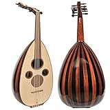 New Quality Professional Floating Bridge Iraqi Arabic Oud (Mahogany - Black)