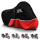 Waterproof Motorcycle Cover Replace for Harley Davidson Touring Limited with Trunk Models, 420D Oxford Cloth Road Glide Limited, Ultra Limited Motorcycle Cover for Snow Rain Dust Protection