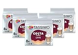 Tassimo Costa Latte Coffee Pods x8 (Pack of 5, Total 40 Drinks)