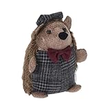 Chunky Brown Fabric Hedgehog Animal Doorstop ~ Novelty Decorative Door Stop