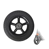 aleawol 8 inch Electric Scooter Solid Wheel, 200x50 Front Electric Scooter Replacement Solid Wheel Hub Non-Pneumatic Tire, Puncture Proof, Explosion-Proof, Easy Installation