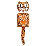 KIT CAT Klock Bengal Tiger - Exotic Pet Collection, Vintage Cat Klock with Moving Eyes and Tail - Battery Operated Wall Clock - Made in USA, Perfect for Home Décor, Unique Gift