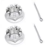 FKG Rear Axle Hub Castle Nut kit fit for 2015-2017 Honda TRX 420, 2015-2017 Honda TRX 500, Set of 2